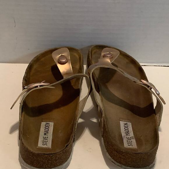 Steve Madden Lakonda Thong SANDAL Rose Gold 10M - Picture 4 of 8